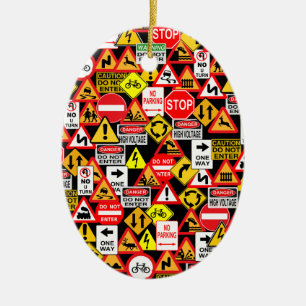 Traffic signs ornament - customise!