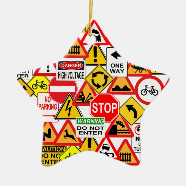 Traffic signs ornament - customize! (Front)