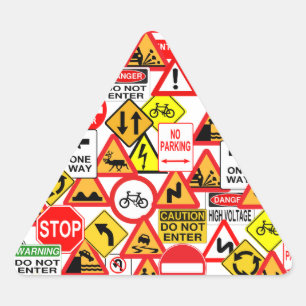 Traffic signs stickers