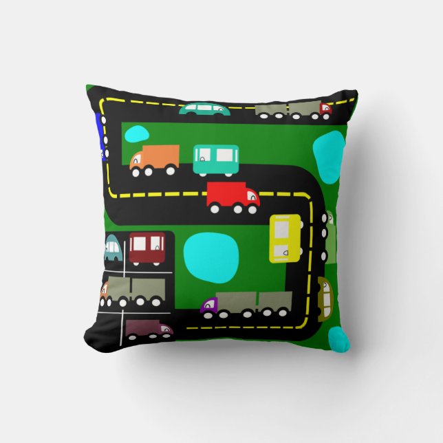 Traffic  throw pillow (Front)