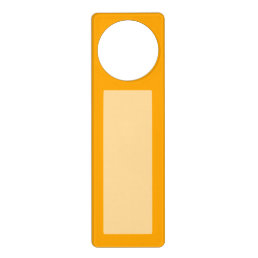 Traffic Yellow Accent Decor You Can Customize Door Hanger