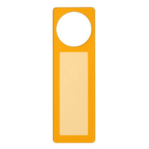 Traffic Yellow Accent Decor You Can Customize Door Hanger