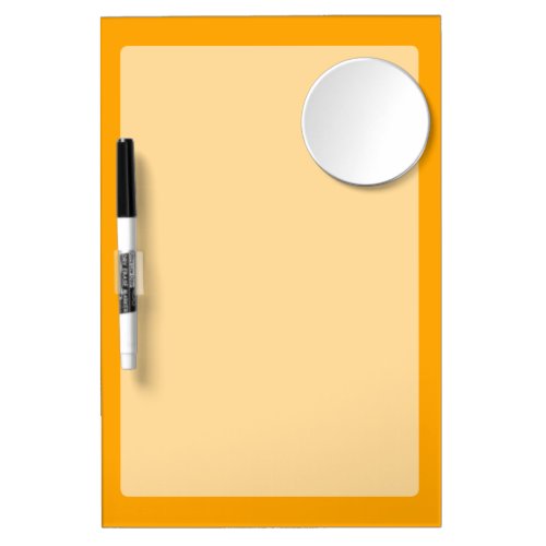Traffic Yellow Accent Decor You Can Customize Dry Erase Board With Mirror