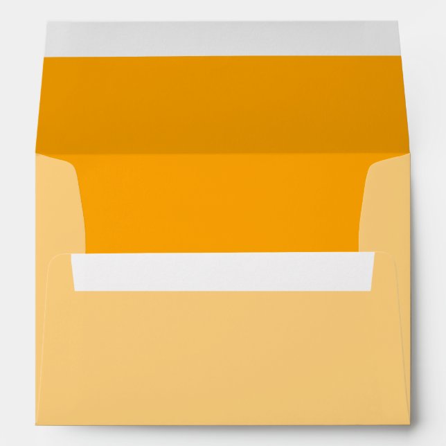 Traffic Yellow Decor You Can Customize Envelope (Back (Bottom))