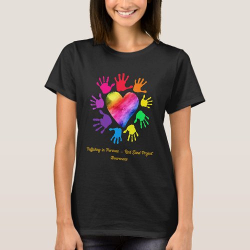 Trafficking In Persons Red Sand Project Awareness  T_Shirt