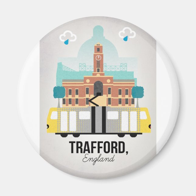 TRAFFORD, MANCHESTER MAGNET (Front)