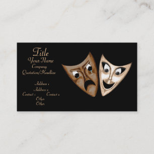 Tragedy & Comedy Business Card