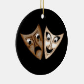 Tragedy & Comedy Ceramic Ornament (Right)