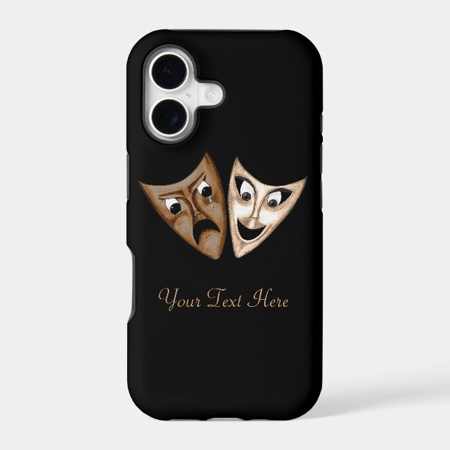 Tragedy & Comedy Iphone Case (Back)