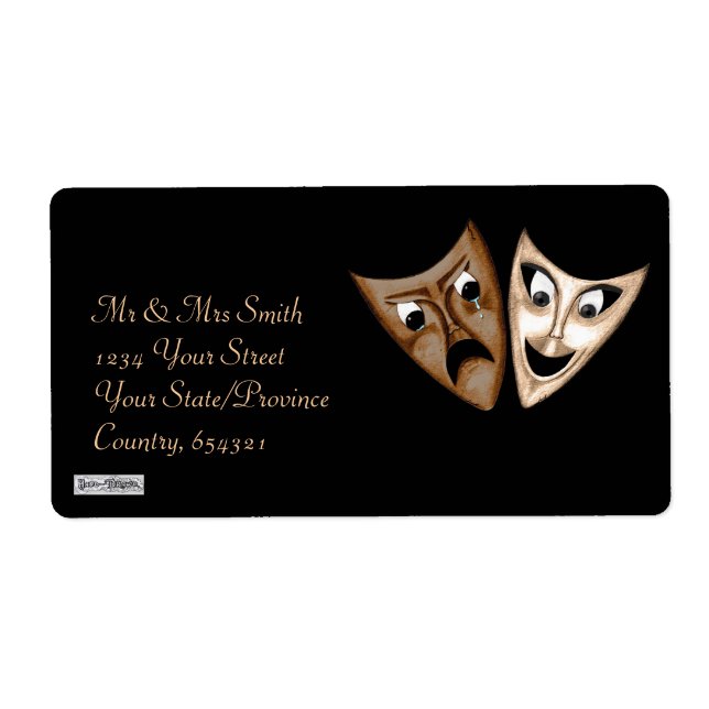 Tragedy & Comedy Label (Front)