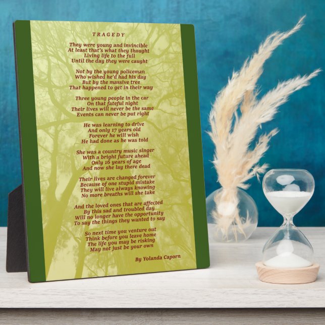 Tragedy Plaque (Side)