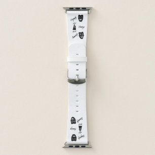 Tragedy + Timing Equals Comedy Theater Apple Watch Band
