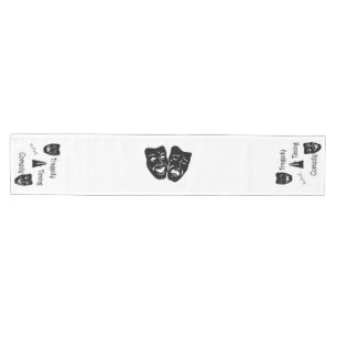 Tragedy + Timing Equals Comedy Theater Medium Table Runner