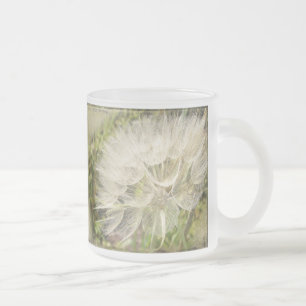 Tragopogon dubius - Yellow Goats Beard Frosted Glass Coffee Mug
