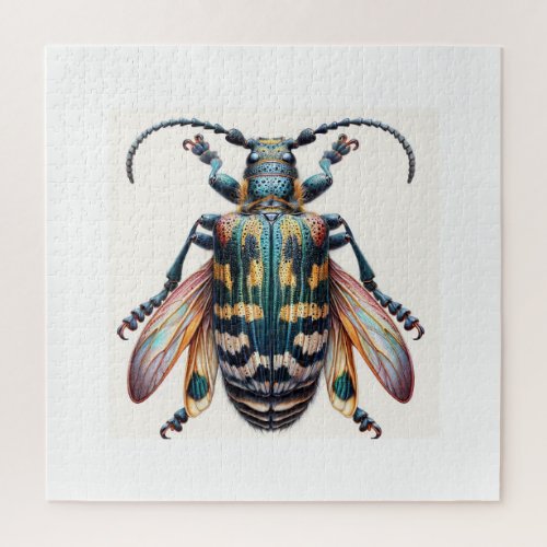 Tragosoma Beetle 060624IREF120 _ Watercolor Jigsaw Puzzle
