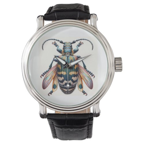 Tragosoma Beetle 060624IREF120 _ Watercolor Watch