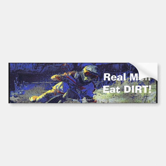 Trail Blazer Motocross Rider Bumper Sticker (Front)