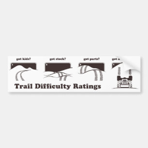 Trail Difficulty Ratings Sticker