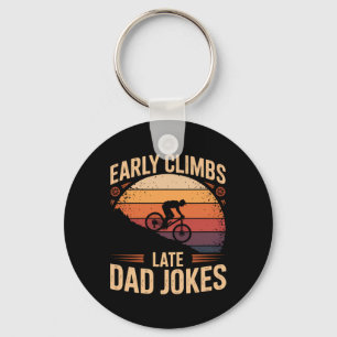 Trail Dust Proud Smile Mountain Biking Dad Keychain