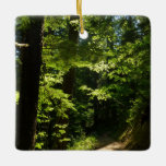 Trail from Silver Falls Ceramic Ornament