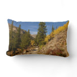 Trail from the Loch at Rocky Mountains Lumbar Pillow