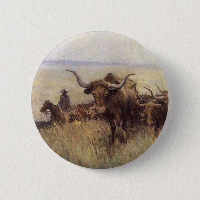 Trail Herd to Wyoming by WHD Koerner Button (Front)