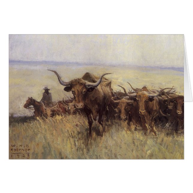 Trail Herd to Wyoming by WHD Koerner Cards (Front Horizontal)