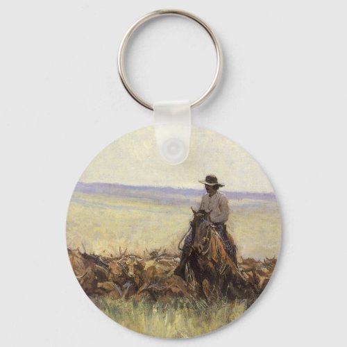 Trail Herd to Wyoming by WHD Koerner Keychain