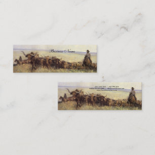 Trail Herd to Wyoming by WHD Koerner Mini Business Card