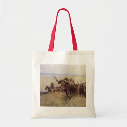 Trail Herd to Wyoming by WHD Koerner Tote Bag