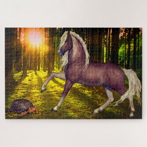 Trail Horse Sun Jigsaw Puzzle