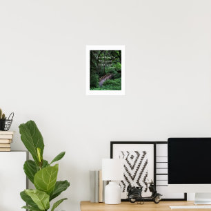 Trail into the Forest John Muir Quote Poster