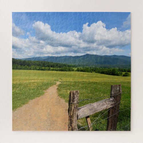 Trail into the Mountains  _  20 x 20 Jigsaw Puzzle