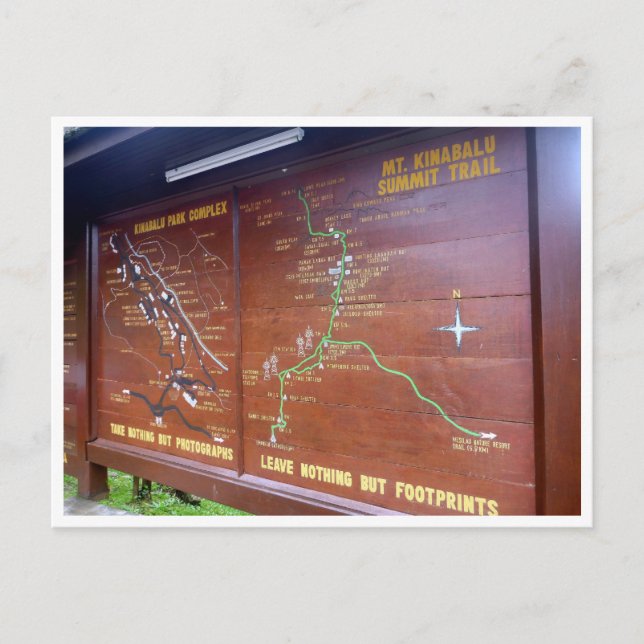 trail kinabalu summit postcard (Front)