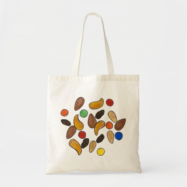 Trail Mix Chocolate Nuts Camping Snack Food Tote Bag (Front)