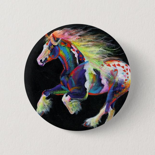 Trail Of Hearts Pony Button (Front)