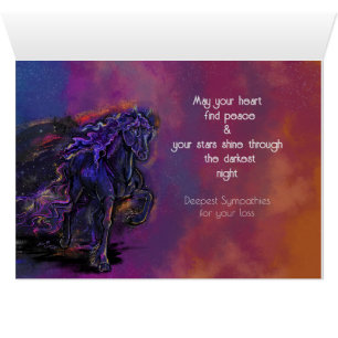 Trail of Stars Horse Sympathy Cards