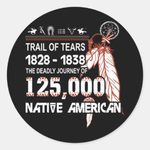 Trail Of Tears Classic Round Sticker
