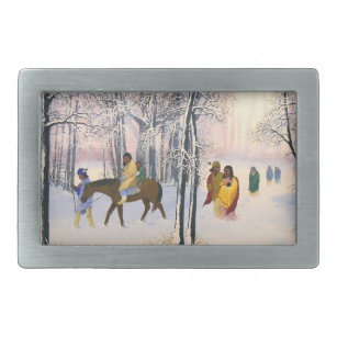 Trail of Tears Fine Art Belt Buckle