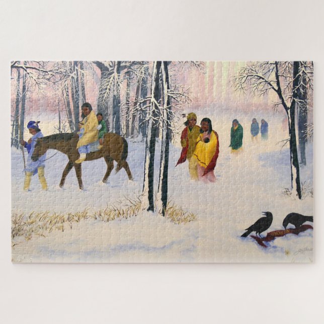 Trail of Tears Fine Art Puzzle (Horizontal)