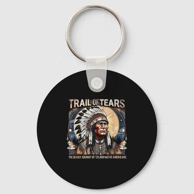 Trail Of Tears Memorial Native American  Keychain (Front)