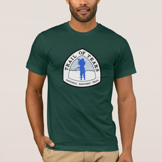 Trail of Tears National Historic Trail Sign, USA T-Shirt (Front)