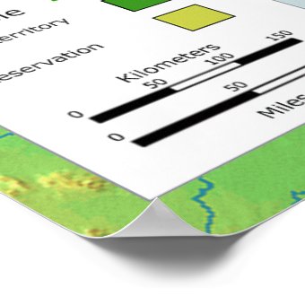 Trail of Tears Native American Relocation Map Poster | Zazzle