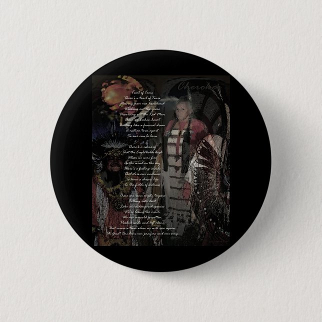 trail of tears pinback button (Front)