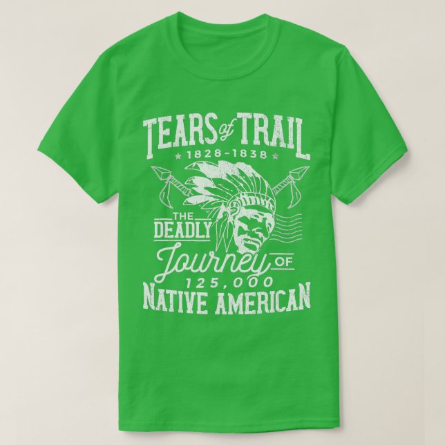 Trail Of Tears The Deadly Journey Of Native Americ T-Shirt (Design Front)