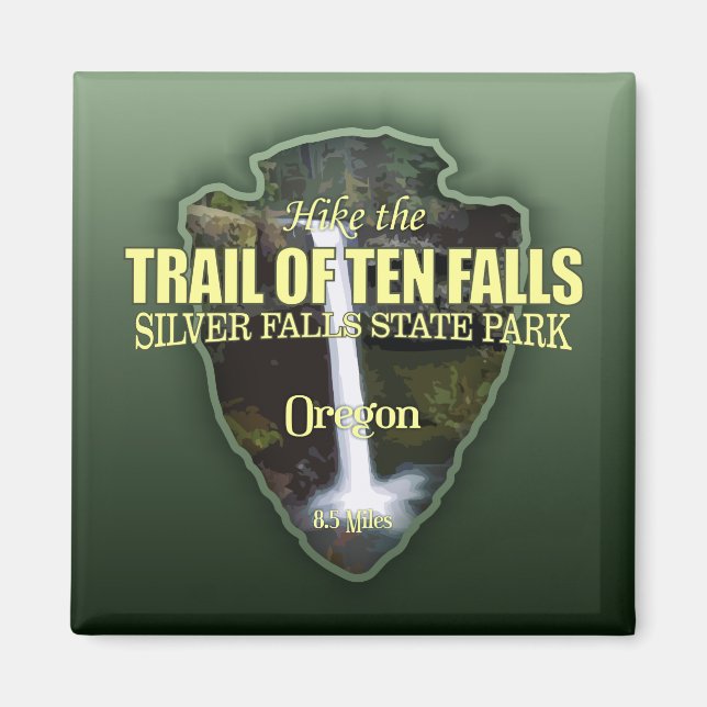 Trail of Ten Falls (arrowhead) Magnet (Front)