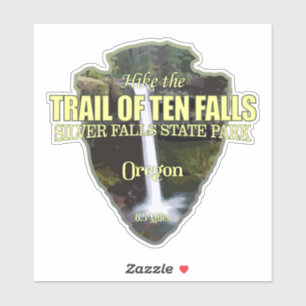 Trail of Ten Falls (arrowhead) Sticker