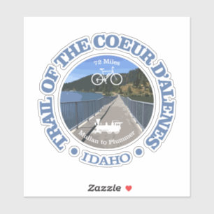 Trail of the Coeur d'Alene (cycling c) Sticker