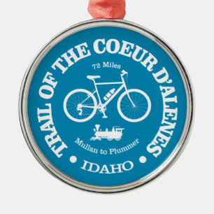 Trail of the Coeur d'Alene (cycling) Metal Ornament