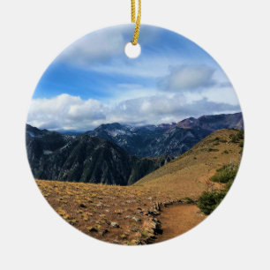 Trail on Mount Howard, OR Ceramic Ornament